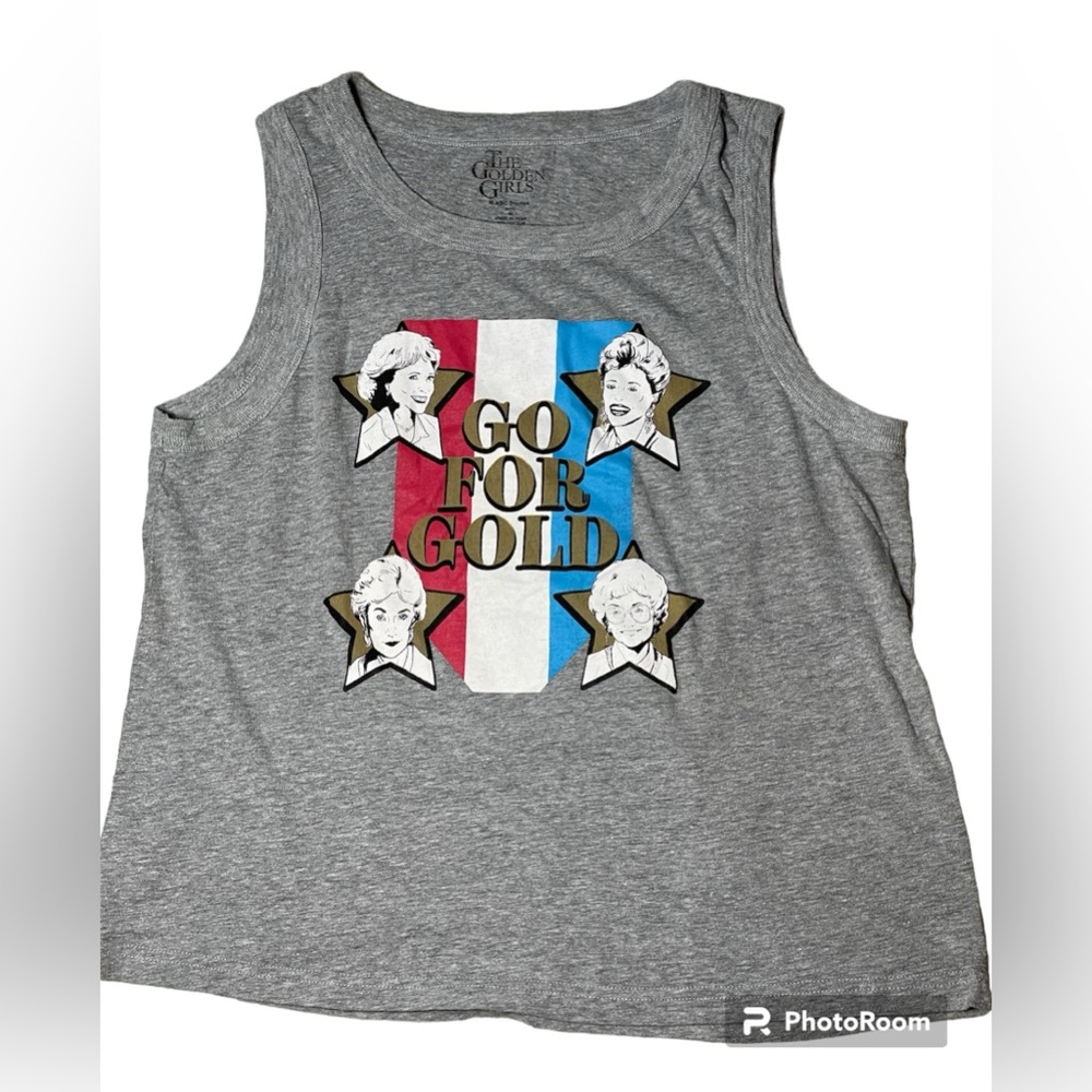 Grey golden girls tank top